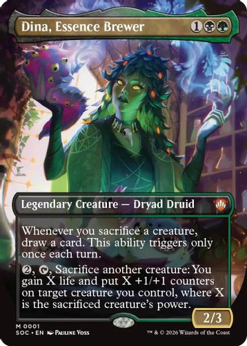 [SOC-0001](M) Dina, Essence Brewer (Borderless) (Foil)