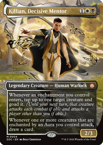 [SOC-0004](M) Killian, Decisive Mentor (Borderless) (Foil)