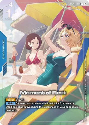 [GD04-102](U+) Moment of Rest {Alt Art} {Foil}