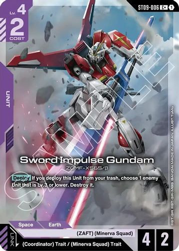 [ST09-006](C+) Sword Impulse Gundam {Alt Art} {Foil}