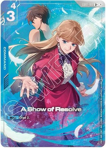 [GD01-100](U+) A Show of Resolve {PCC - PB01} {Foil}