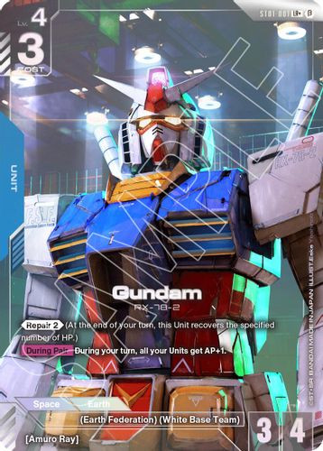 [ST01-001](LR+) Gundam {Beta Ver.} {Alt Art} {Foil}
