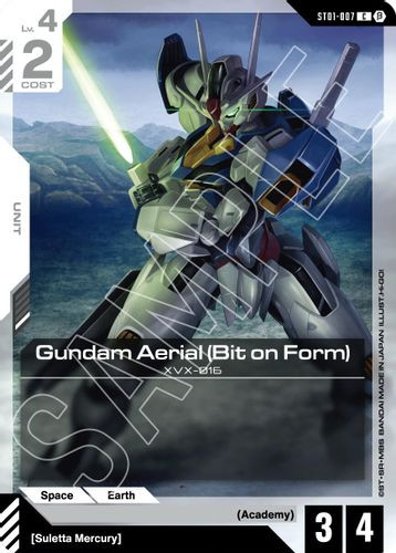 [ST01-007](C) Gundam Aerial (Bit on Form) {Beta Ver.}