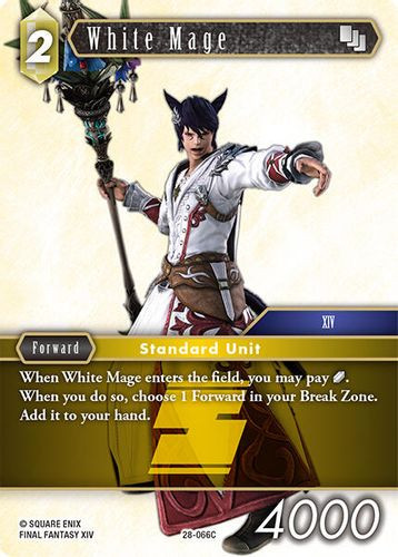[28-066](C) White Mage (Foil)
