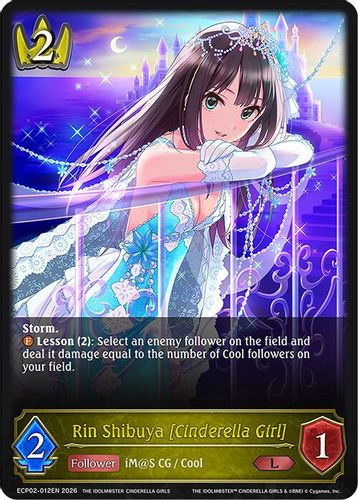 [ECP02-012EN](L) Rin Shibuya [Cinderella Girl]
