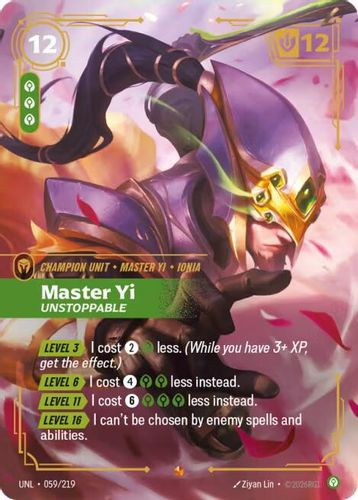 |RB03|[UNL-059/219](E) Master Yi - Unstoppable {Foil}