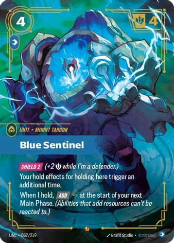 |RB03|[UNL-087/219](E) Blue Sentinel {Foil}