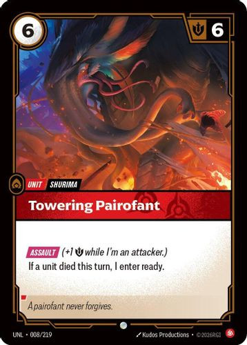 |RB03|[UNL-008/219](C) Towering Pairofant {Foil}