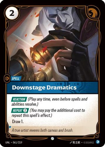 |RB03|[UNL-061/219](C) Downstage Dramatics {Foil}