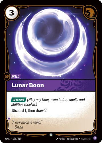 |RB03|[UNL-125/219](C) Lunar Boon {Foil}