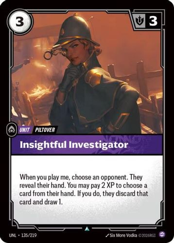 |RB03|[UNL-135/219](U) Insightful Investigator {Foil}