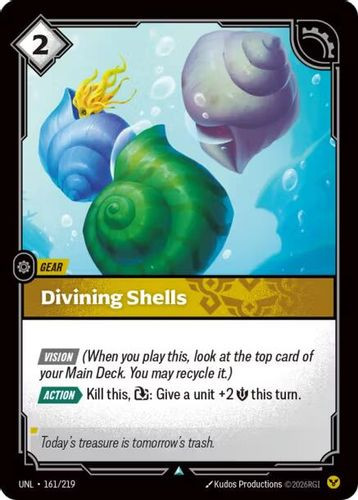 |RB03|[UNL-161/219](U) Divining Shells {Foil}