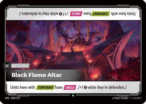 |RB03|[UNL-208/219](U) Black Flame Altar {Foil}