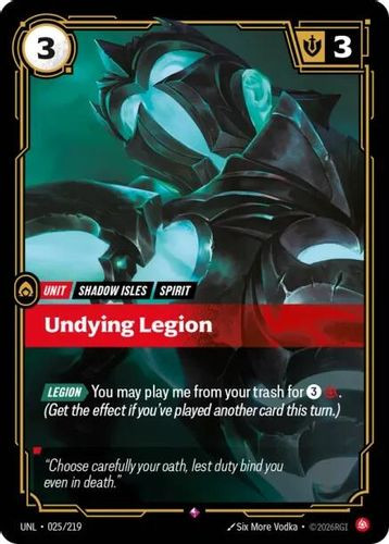 |RB03|[UNL-025/219](R) Undying Legion {Foil}
