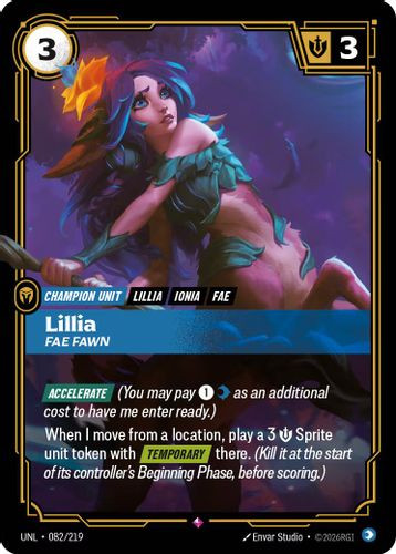 |RB03|[UNL-082/219](R) Lillia - Fae Fawn {Foil}