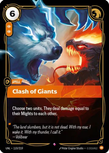 |RB03|[UNL-110/219](R) Clash of Giants {Foil}