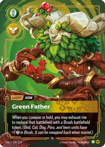 |RB03|[UNL-195/219](R) Ivern - Green Father {Foil}