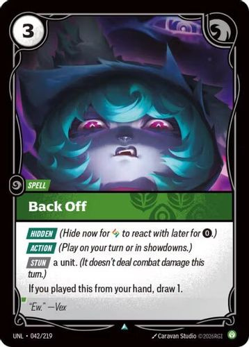 |RB03|[UNL-042/219](U) Back Off