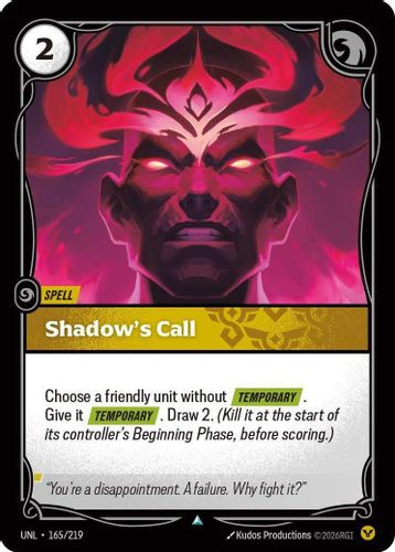 |RB03|[UNL-165/219](U) Shadow's Call