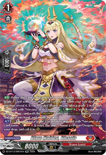 [DZ-BT13/SR07EN](SR) Blaze Maiden, Blessia (SR)