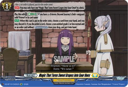 [DZ-BT13/EX25EN](EXC) Magic That Turns Sweet Grapes Into Sour Ones