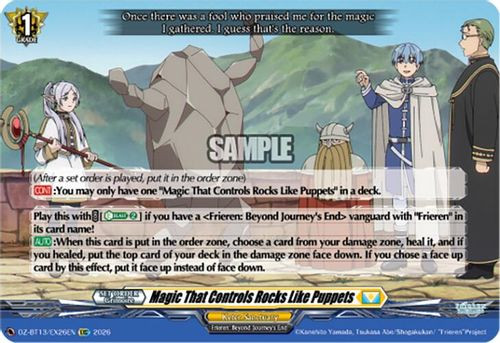 [DZ-BT13/EX26EN](EXC) Magic That Controls Rocks Like Puppets