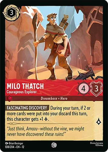 [LOR12-108/204](C) Milo Thatch - Courageous Explorer