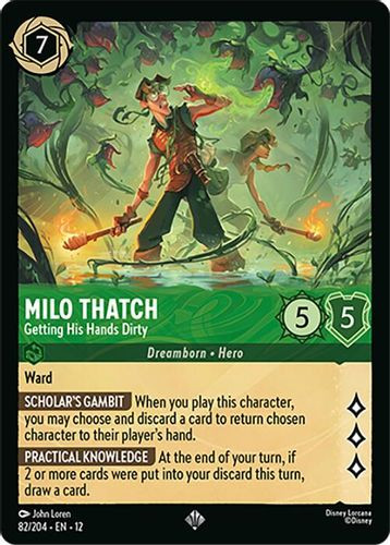 [LOR12-082/204](SR) Milo Thatch - Getting His Hands Dirty (Foil)