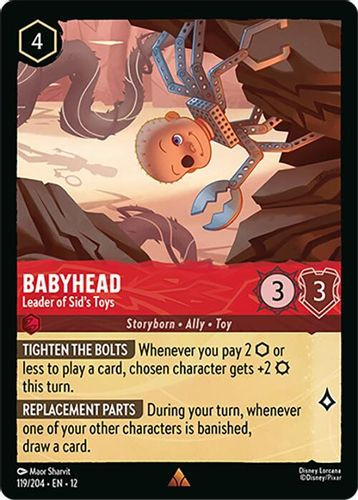 [LOR12-119/204](R) Babyhead - Leader of Sid's Toys (Foil)