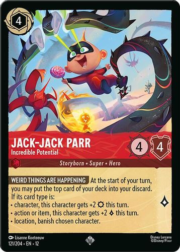 [LOR12-121/204](SR) Jack-Jack Parr - Incredible Potential (Foil)