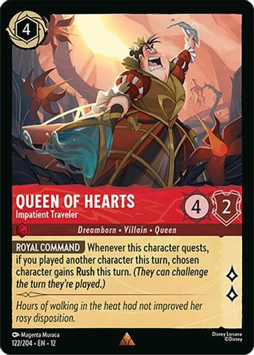 [LOR12-122/204](R) Queen of Hearts - Impatient Traveler (Foil)