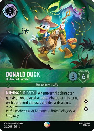 [LOR12-212/204](EP) Donald Duck - Distracted Traveler (Foil)