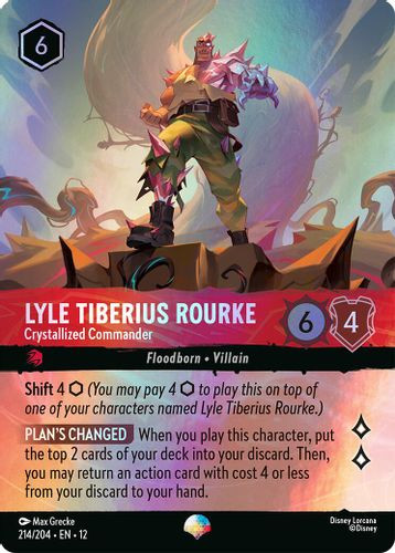 [LOR12-214/204](EP) Lyle Tiberius Rourke - Crystallized Commander (Foil)
