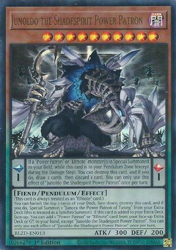 [BLZD-EN013] Junoldo the Shadespirit Power Patron (Ultra Rare)<1st>