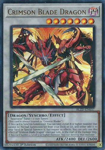 [BLZD-EN037] Crimson Blade Dragon (Ultra Rare)<1st>