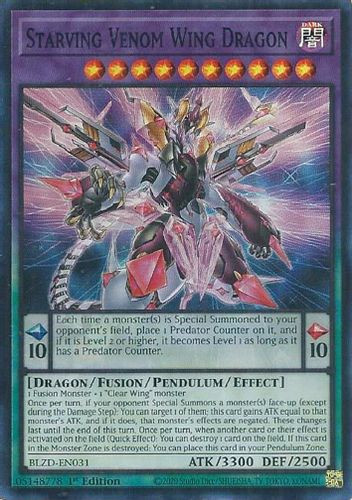 [BLZD-EN031] Starving Venom Wing Dragon (Super Rare)<1st>