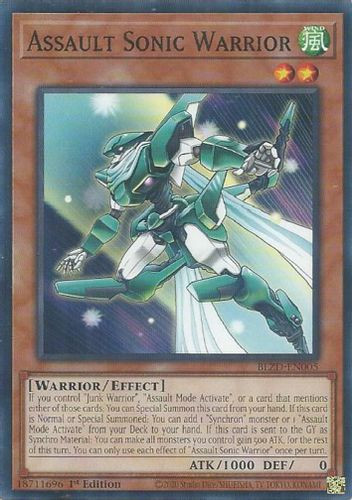 [BLZD-EN005] Assault Sonic Warrior (Common)<1st>