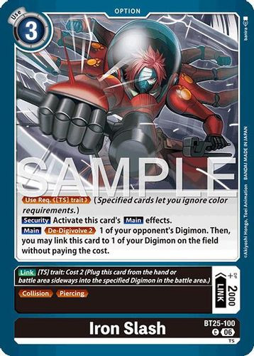 [BT25-100](C) Iron Slash