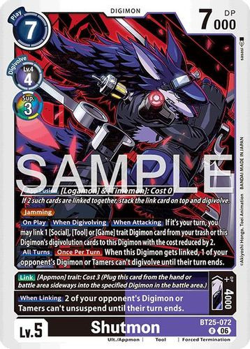 [BT25-072](R) Shutmon (Foil)