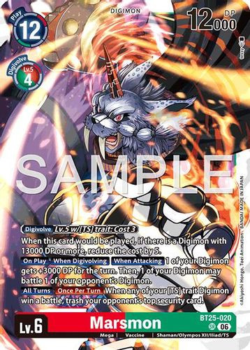 [BT25-020](SR) Marsmon (Foil)