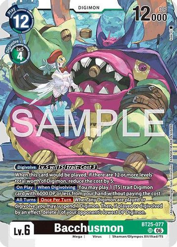 [BT25-077](SR) Bacchusmon (Foil)