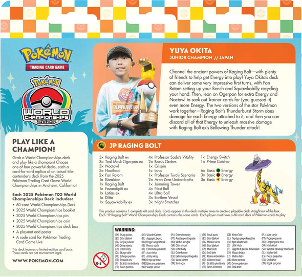 Pokemon - 2025 World Championships Deck - Yuya Okita