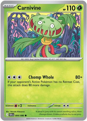 |ME04|[CRI-004/086](C) Carnivine {Reverse Holo}
