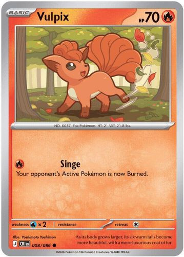 |ME04|[CRI-008/086](C) Vulpix {Reverse Holo}