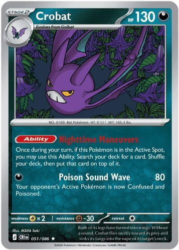 |ME04|[CRI-051/086](R) Crobat {Reverse Holo}