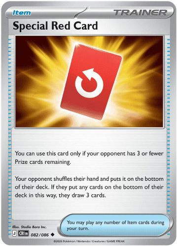 |ME04|[CRI-082/086](UC) Special Red Card {Reverse Holo}