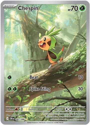 |ME04|[CRI-087/086](GR) Chespin {Holo}