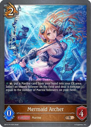 [BP17-P17EN](PB) Mermaid Archer (Premium Foil)