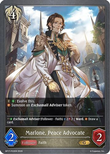 [BP17-P22EN](PG) Marlone, Peace Advocate (Premium Foil)