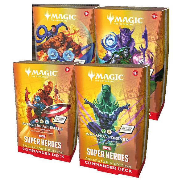 Magic the Gathering: Universes Beyond - Marvel Collector Commander Deck (Set of 4)